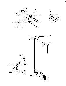 Factory Installed Ice Maker Diagram and Parts List for TP21A3L-P1181503WL  Amana Refrigerator