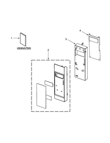 Control Panel Parts Diagram and Parts List for MMV1174DH2  Maytag Microwave