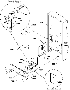 Cabinet Back Diagram and Parts List for BRF20TLW-P1199201WL  Amana Refrigerator