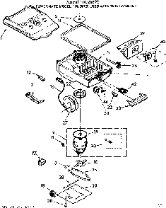 Base Assembly Diagram and Parts List for 11626890  Kenmore Canister Vacuum