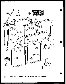 Automatic Installation Mounting Kit Diagram and Parts List for 10-2NM P54974-2R Amana Air Conditioner