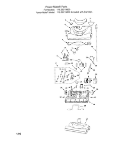 Part Location Diagram of KC03RBZT2V07 Maytag Vacuum powermate base plate