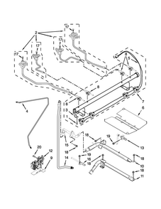 Manifold Parts Diagram and Parts List for MGR8600DE1  Maytag Range
