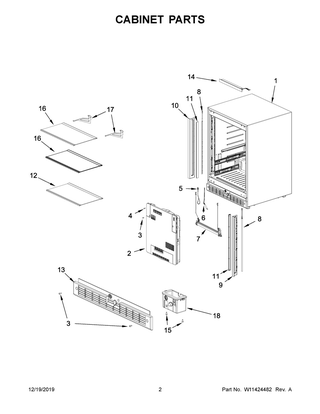 Part Location Diagram of W11424751 Whirlpool CONTROL
