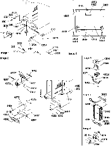 Drain System, Rollers, And Evaporator Assy Diagram and Parts List for SRD526TW-P1313401WW  Amana Refrigerator