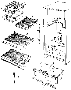 Shelves & Accessories Diagram and Parts List for JRT172RB MBJ21A Jenn-Air Refrigerator