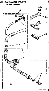 Part Location Diagram of 742067 Maytag Vacuum dust brush