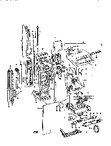 Turbopower 500 Diagram and Parts List for U8235-930  Hoover Upright Vacuum