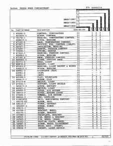 Fresh Food Compartment Page 2 Diagram and Parts List for 671840  Admiral Refrigerator