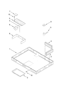 Burner Box Parts Diagram and Parts List for JEC8430BDF10  Jenn-Air Cooktop