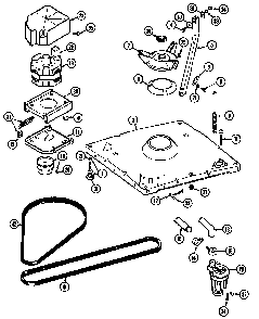 Base Diagram and Parts List for LAT8014ABL  Maytag Washer