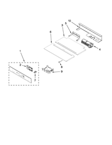 Control Panel Parts Diagram and Parts List for JMW2330WS00  Jenn-Air Microwave