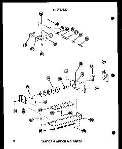 Damper & Action Air Parts Diagram and Parts List for 5-SPJM P54360-40R Amana Air Conditioner