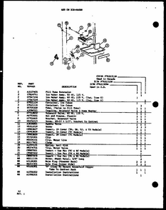 Add On Ice-maker (ic3k/p7621309w) (ic3k/p7621310w) (cic4k/p7621311w) Diagram and Parts List for TM18M-P7859213W  Amana Refrigerator