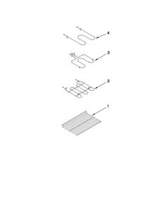 Rack And Element Parts Diagram and Parts List for MET8665XW00  Maytag Range