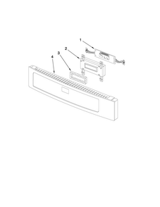 Microwave Control Panel Parts Diagram and Parts List for JMW9530DAS30  Jenn-Air Microwave Oven Combo