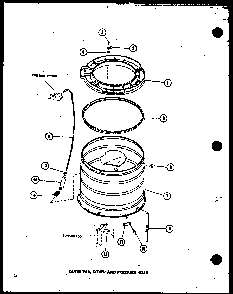 Section 16 Diagram and Parts List for TAA200 P75751-8W Amana Washer