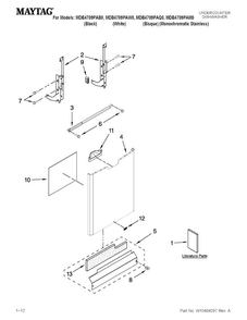 Part Location Diagram of W10288004 Whirlpool NAMEPLATE