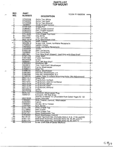 Top Mount Page 30 Diagram and Parts List for TC22N-P116205W  Amana Refrigerator