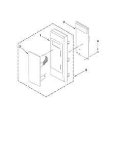 Control Panel Parts Diagram and Parts List for AMC7159TAB1  Amana Microwave