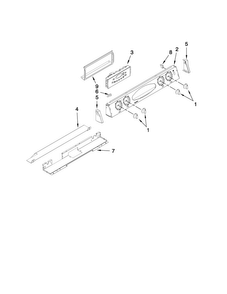 Control Panel Parts Diagram and Parts List for MGS5752BDS20  Maytag Range