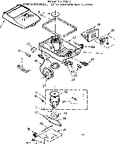 Base Assembly Diagram and Parts List for 11628870  Kenmore Canister Vacuum