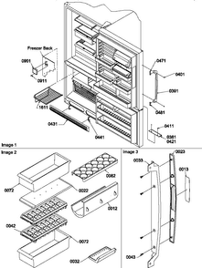 Door Handles & Accessories Diagram and Parts List for BH20S5W-P1196503WW  Amana Refrigerator