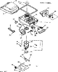 Base Assembly Diagram and Parts List for 11628800  Kenmore Canister Vacuum