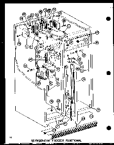 Refrigerator Freezer Functional Diagram and Parts List for SLI22F1-L-P7700009WL  Amana Refrigerator