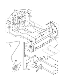 Manifold Parts Diagram and Parts List for MGR8880AS1  Maytag Range