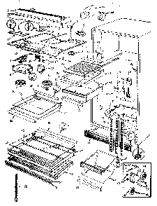 Refrigerator/fresh Food Compartment Diagram and Parts List for JRT173RB M7D71A Jenn-Air Refrigerator