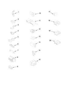 Wiring Harness Parts Diagram and Parts List for MVWC7ESWW0  Maytag Washer