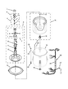 Part Location Diagram of W10504126 Whirlpool HARNS-WIRE