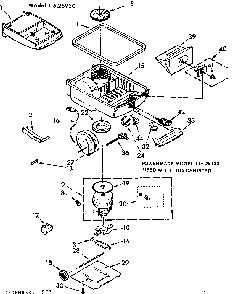Base Assembly Diagram and Parts List for 11626930  Kenmore Canister Vacuum