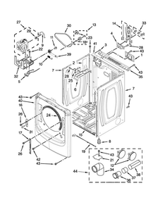 Part Location Diagram of WPW10654005 Whirlpool Electronic Control Board