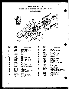 8 Cube Compact Ice Maker Diagram and Parts List for SD19W-C-P60340-36WC  Amana Refrigerator