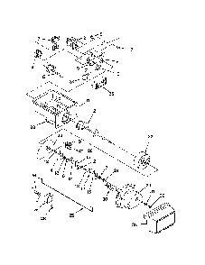 Motor And Ice Container Diagram and Parts List for 10658992801  Kenmore Refrigerator
