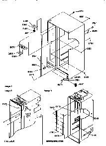 Cabinet Parts Diagram and Parts List for SMD21TBW-P1193911WW  Amana Refrigerator