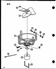Part Location Diagram of D6771503Q Whirlpool *** MOTOR-COND