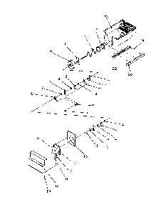 Crushed Ice Bucket Diagram and Parts List for SRDE528SW-P1184901WW  Amana Refrigerator