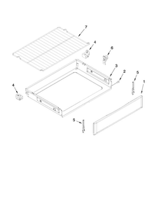 Drawer And Rack Parts Diagram and Parts List for MER8775AB0  Maytag Range