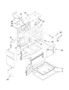 Chassis Parts Diagram and Parts List for JGS8750BDS17  Jenn-Air Range