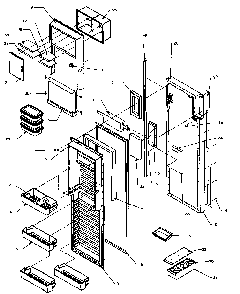 Refrigerator Door Diagram and Parts List for SXDE27QE-P1162208WE  Amana Refrigerator