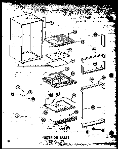 Section 14 Diagram and Parts List for TD20W-P60303-62W  Amana Refrigerator
