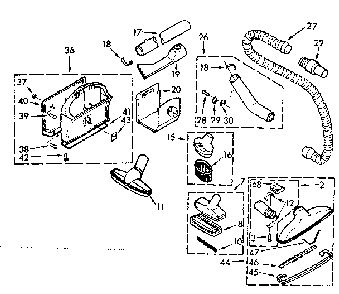 Attachment Parts Diagram and Parts List for 11640524  Kenmore Central Vacuum