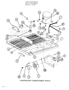 Parts List For Bottom Mount Refrigerator Page 3 Diagram and Parts List for 20804A  Amana Refrigerator