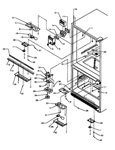 Control Switches/lights Diagram and Parts List for BX22A2W-P1161606WW  Amana Refrigerator