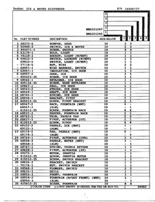 Ice And Water Dispenser Page 2 Diagram and Parts List for 321240  Admiral Refrigerator