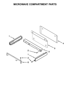 Microwave Compartment Parts Diagram and Parts List for JMW2427WB03  Maytag Microwave Oven Combo