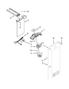 Air Flow Parts Diagram and Parts List for JSC24C8EAM00  Jenn-Air Refrigerator